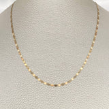 Cadena Plana Espejo 1.6gr / 18 in / 2.15mm Tres Oros +3 18K %