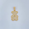 Dije Oso TS 2.5gr / 1 1/4 in / Oro Amarillo 18K &