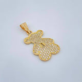 Dije Oso TS 2.5gr / 1 1/4 in / Oro Amarillo 18K &
