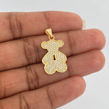 Dije Oso TS 2.5gr / 1 1/4 in / Oro Amarillo 18K &