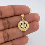 Dije Cara Feliz 2.1gr / 1 in / Oro Amarillo 18K &