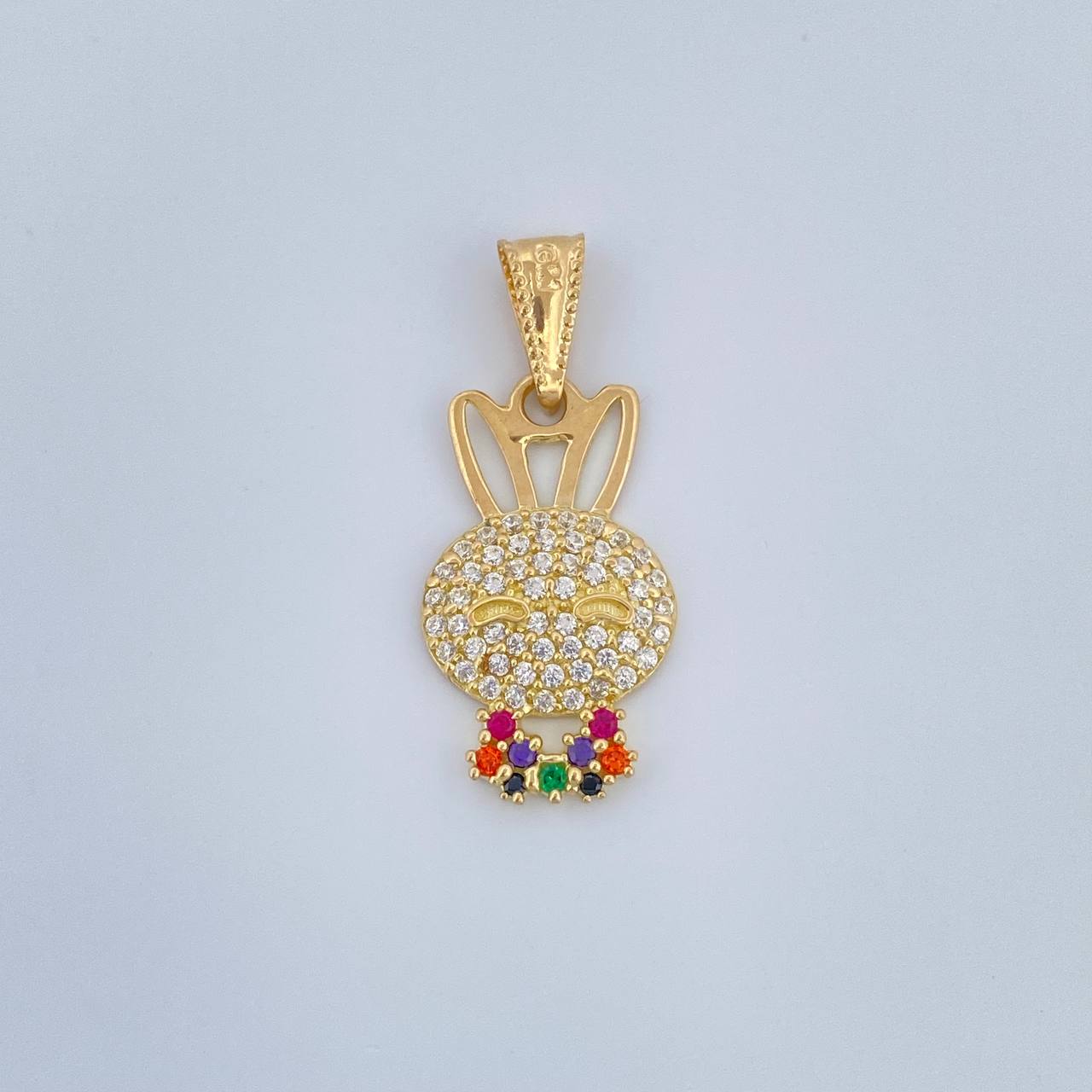 Dije Rostro Conejo 1.4gr / 1 in / Oro Amarillo 18K &