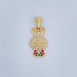 Dije Rostro Conejo 1.4gr / 1 in / Oro Amarillo 18K &
