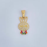 Dije Rostro Conejo 1.4gr / 1 in / Oro Amarillo 18K &