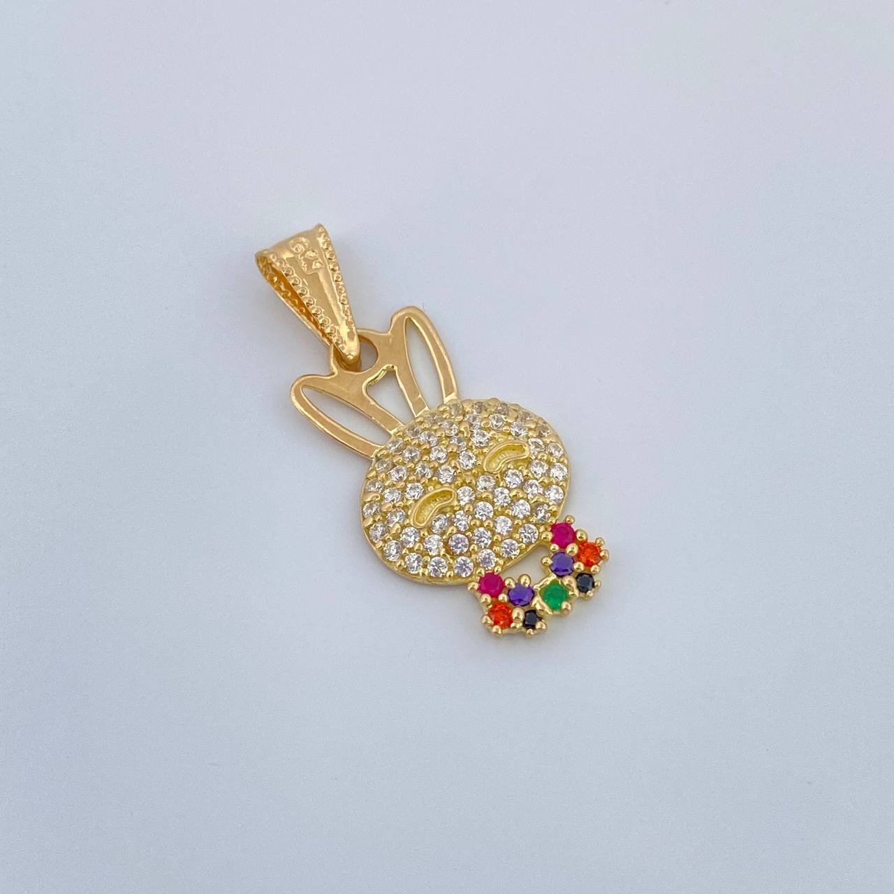 Dije Rostro Conejo 1.4gr / 1 in / Oro Amarillo 18K &