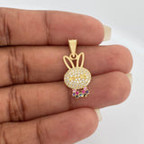 Dije Rostro Conejo 1.35gr / 1 in / Oro Amarillo 18K %