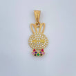 Dije Rostro Conejo 1.35gr / 1 in / Oro Amarillo 18K &