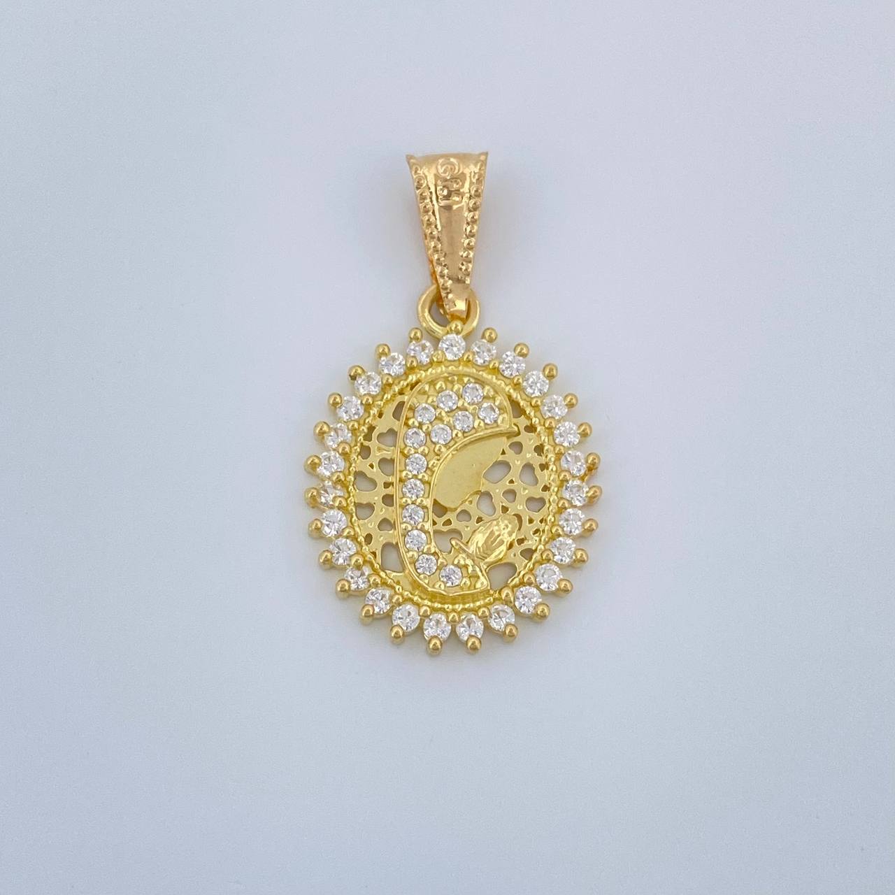 Dije Virgen Maria 1.6gr / 1 in / Oro Amarillo 18K &