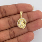 Dije Virgen Maria 1.7gr / 1 in / Oro Amarillo 18K &