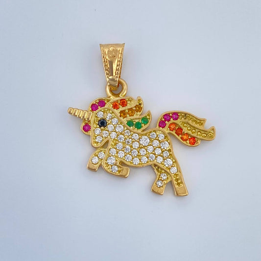 Dije Unicornio 2.35gr / 3/4 in / Oro Amarillo 18K &