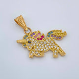 Dije Unicornio 2.45gr / 1 in / Oro Amarillo 18K &