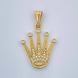 Dije Corona 2.25gr / 1 in / Oro Amarillo 18K &