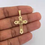 Dije Cruz 1.9gr / 1 1/2 in / Oro Amarillo 18K &