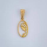 Dije Virgen Maria 0.75gr / 3/4 in / Oro Amarillo 18K &