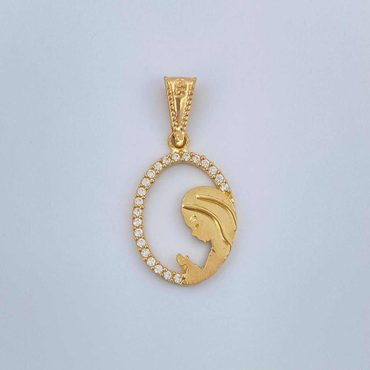Dije Virgen Maria 1.05gr / 1 in / Oro Amarillo 18K &