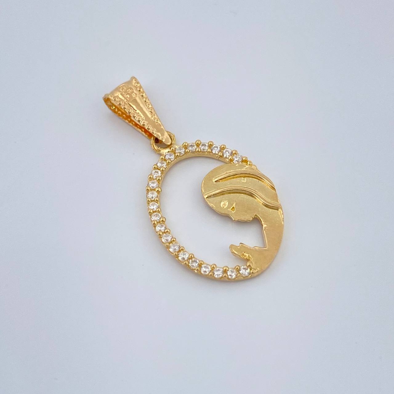 Dije Virgen Maria 1.05gr / 1 in / Oro Amarillo 18K &