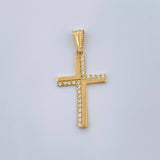 Dije Cruz 1.2gr / 1 1/4 in / Oro Amarillo 18K &