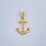 Dije Ancla 1.05gr / 1 in / Oro Amarillo 18K &
