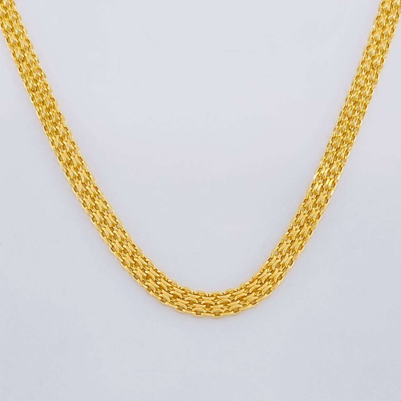 Bismark Chain 4.35g / 18 in / 3.3mm Yellow Gold 18K