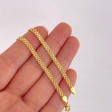 Bismark Chain 4.35g / 18 in / 3.3mm Yellow Gold 18K