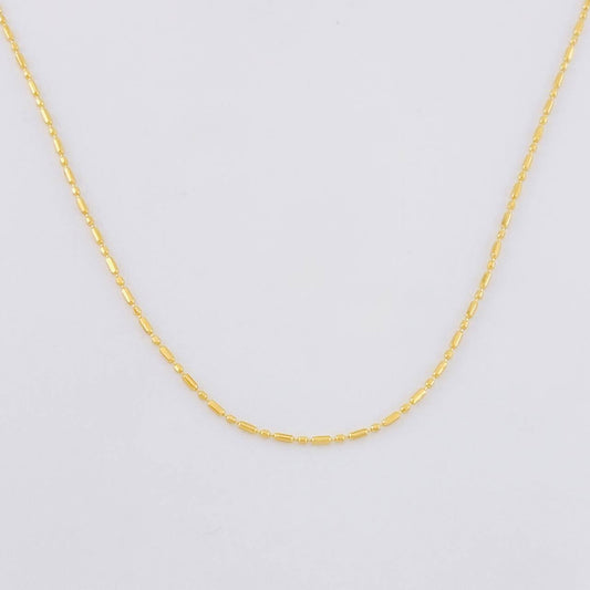 Cadena Morse 1.4g / 18 in / 0.8mm Oro Amarillo 18K