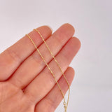 Morse Chain 1.4g / 18 in / 0.8mm 18K Yellow Gold