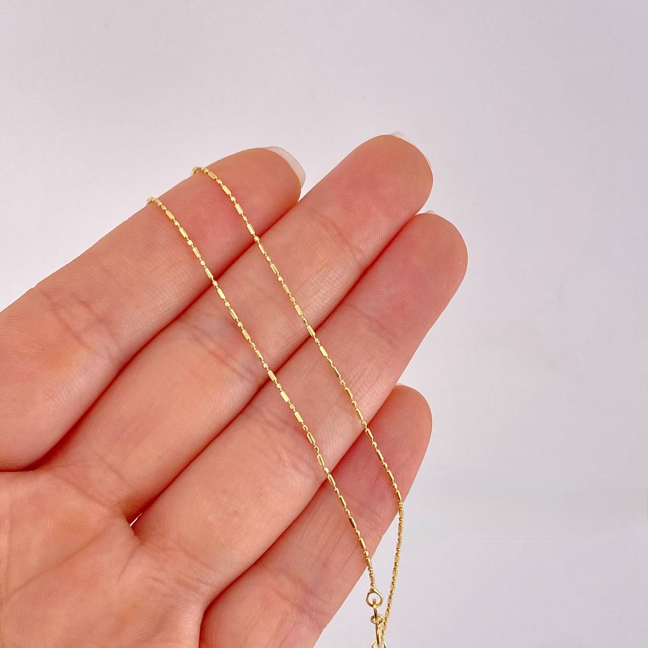 Morse Chain 1.45g / 18 in / 0.8mm Yellow Gold 18K
