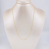 Morse Chain 1.4g / 18 in / 0.8mm 18K Yellow Gold