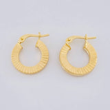 Candongas Valu Rayada 1.2g / 1/2 in Oro Amarillo 18K