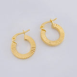 Candongas Valu Rayada 1.2g / 1/2 in Oro Amarillo 18K