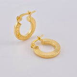 Candongas Valu Rayada 1.2g / 1/2 in Oro Amarillo 18K