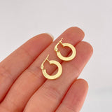 Candongas Valu Rayada 1.2g / 1/2 in Oro Amarillo 18K