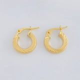 Candongas Valu 1.15g / 1/2 in Oro Amarillo 18K