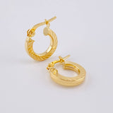 Candongas Valu 1.2g / 1/2 in Oro Amarillo 18K
