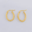 Candongas Mary Ovalada 1.3g / 3/4 in Oro Amarillo 18K