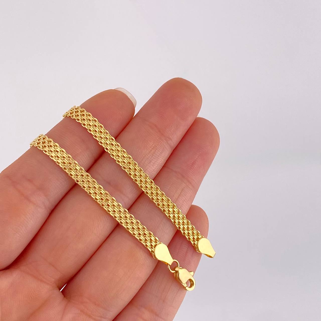 Cadena China 5.55g / 18 in / 4.3mm Oro Amarillo 18K