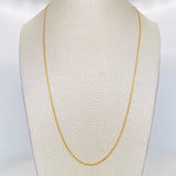 Cadena China 1.85g / 18 in / 2.15mm Oro Amarillo 18K