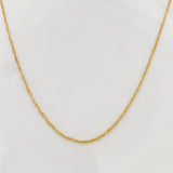 Singapore Chain 1.4g / 18 in / 1.1mm Yellow Gold 18K