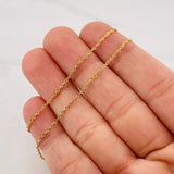 Singapore Chain 1.4g / 18 in / 1.1mm Yellow Gold 18K