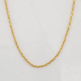 Cadena Aro Seguido 1.3g / 18 in / 0.6mm Oro Amarillo 18K