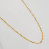 Cadena Aro Seguido 1.3g / 18 in / 0.6mm Oro Amarillo 18K