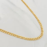 Cadena Cubana 7.45g / 24 in / 2.45mm Oro Amarillo 18K