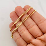Cadena Cubana 7.45g / 24 in / 2.45mm Oro Amarillo 18K