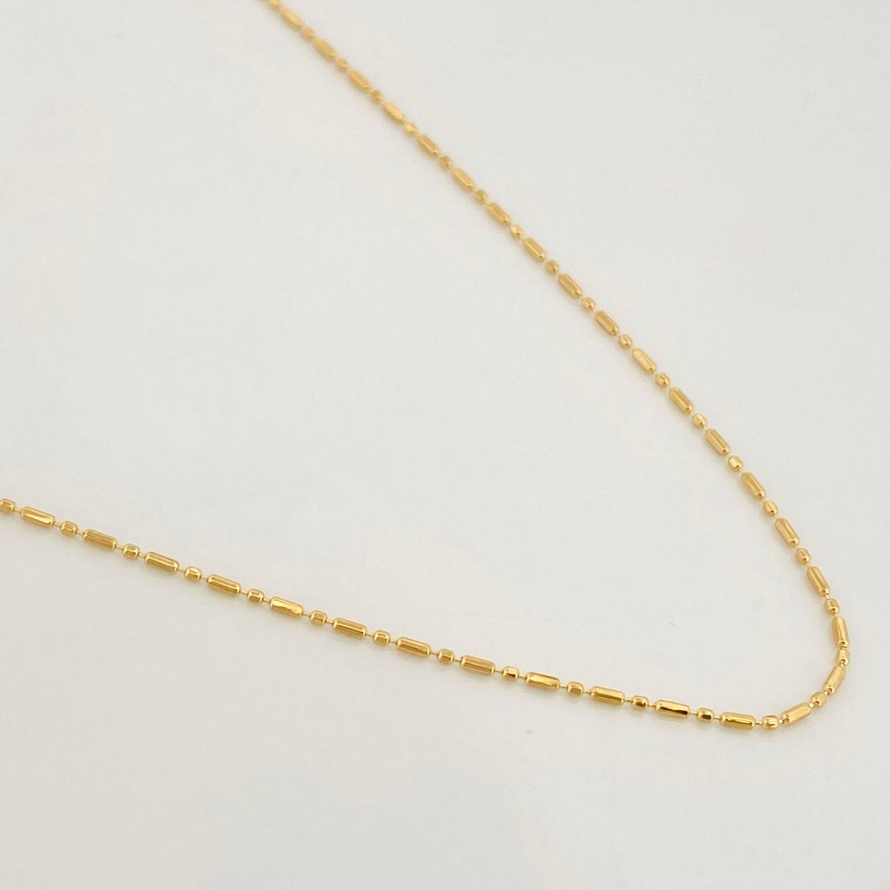 Cadena Morse 1.5g / 18 in / 0.79mm Oro Amarillo 18K