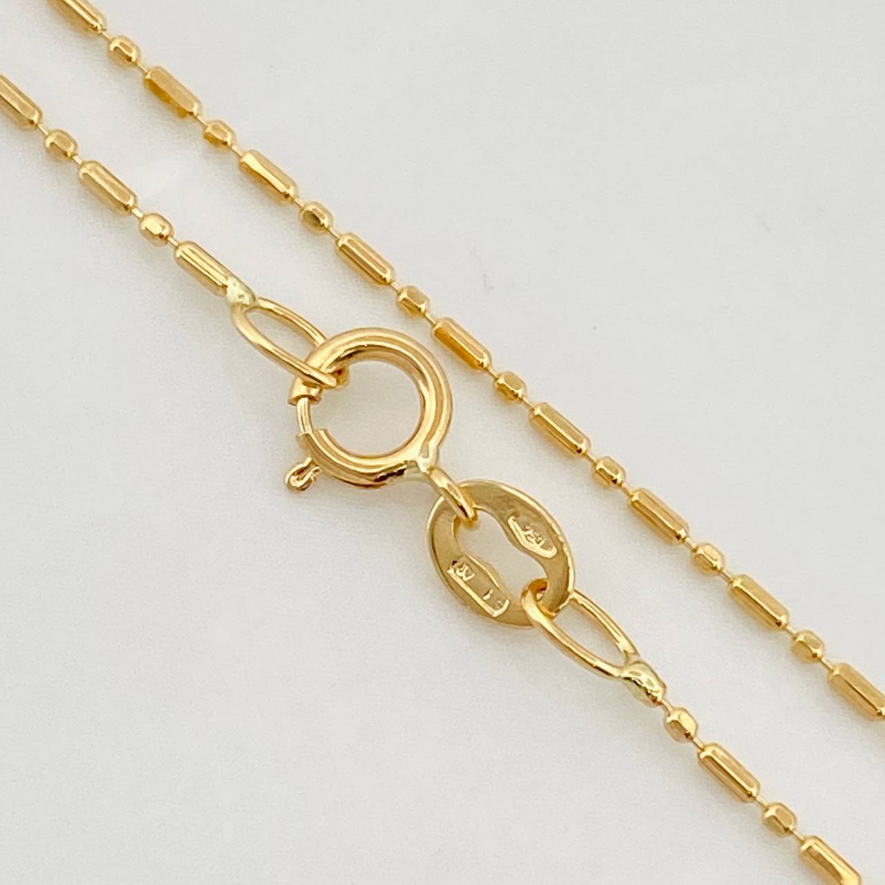Cadena Morse 1.45g / 18 in / 0.8mm Oro Amarillo 18K