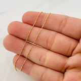 Cadena Morse 1.45g / 18 in / 0.8mm Oro Amarillo 18K