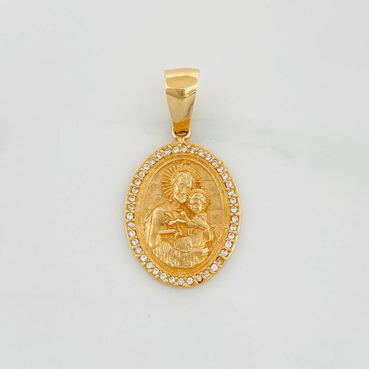 Pendant Saint Joseph 3.9g / 1 in 18K Yellow Gold