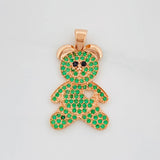Dije Oso 2.1g / 1 in Oro Rosa 18K