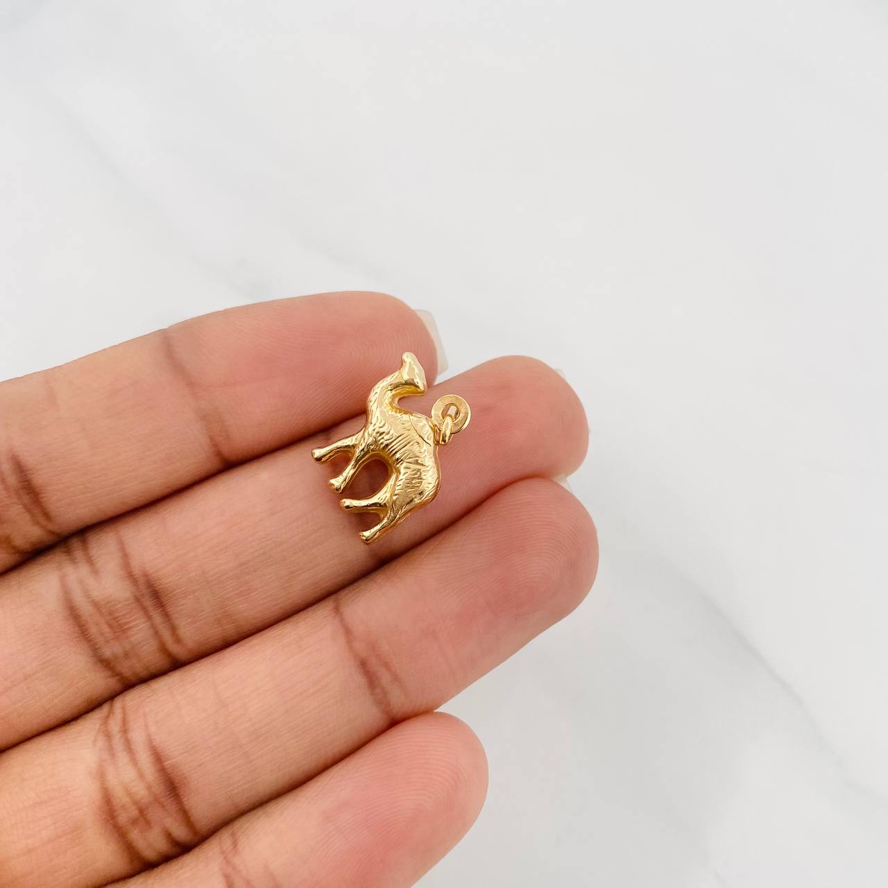 Dije Camello 1.75g / 3/4 in Oro Amarillo 18K