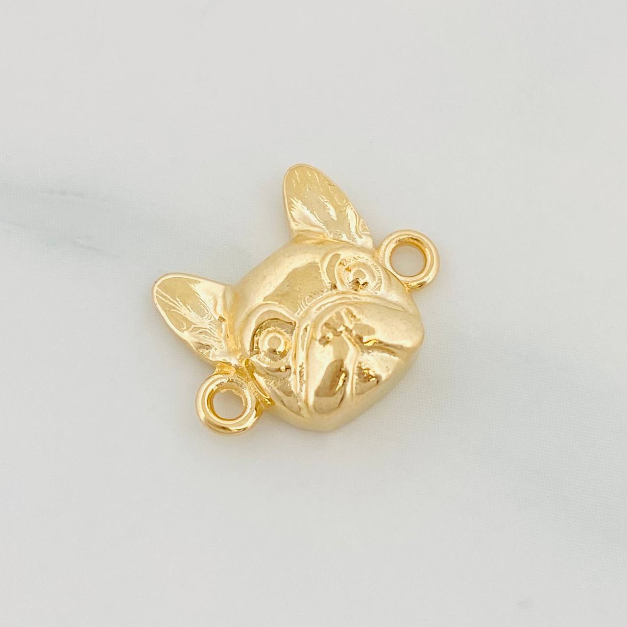 Herraje Rostro Perro 2.75g / 1/2 in Oro Amarillo 18K